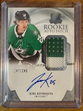 2020-21 Upper Deck The Cup Rookie Patch Auto Joel Kiviranta #132 RPA /249 RC
