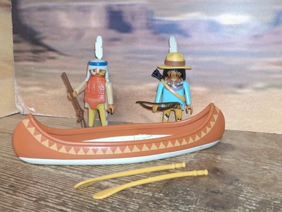 Sammelauflösung: 2 Sioux Indianer Custom Krieger Figuren mit Kanu 04 - Bild 1 von 4