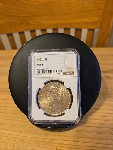 1922 Peace Dollar Ms 61