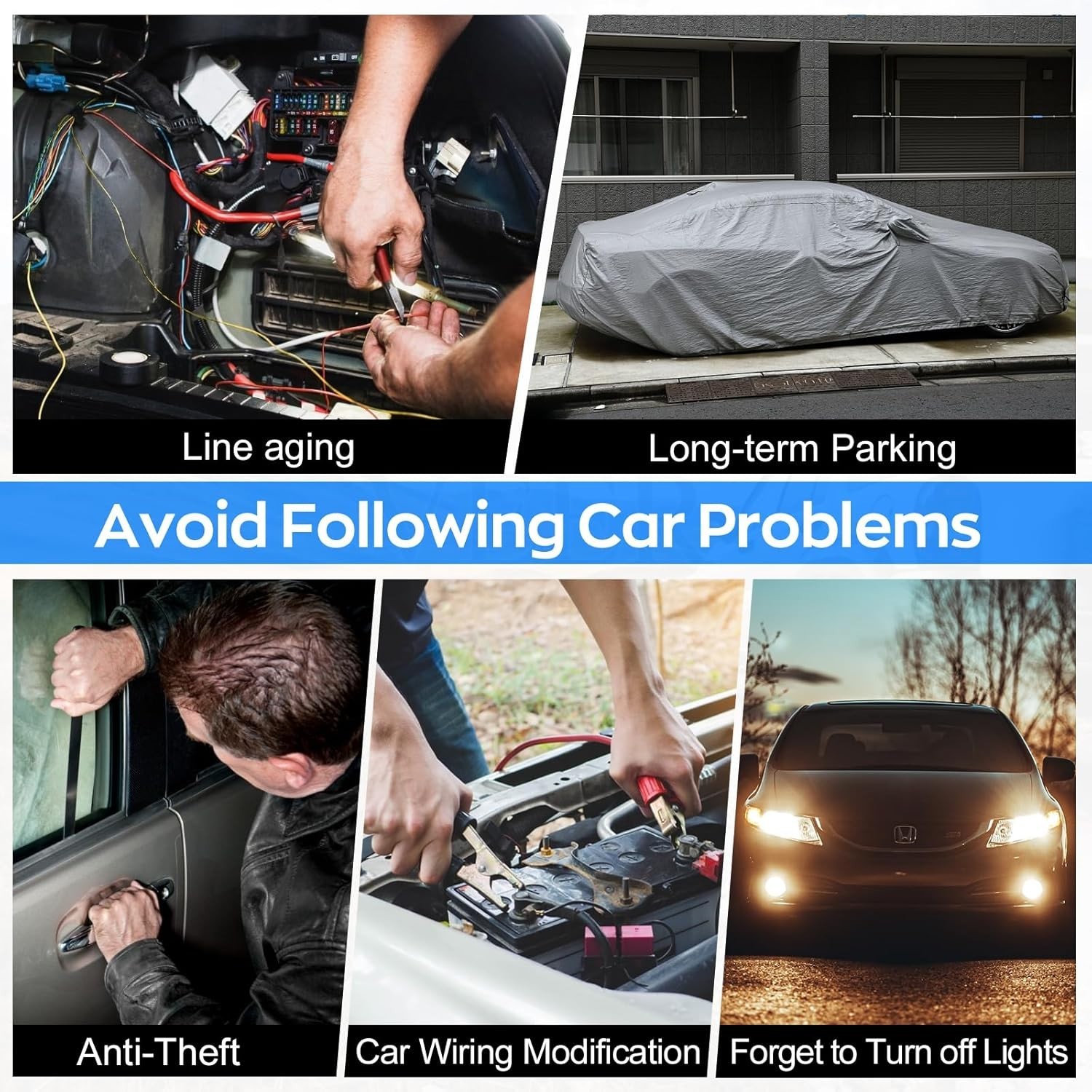 Kill Switch for Car, 12V Remote Battery Disconnect Switch 240A, Car Battery K...