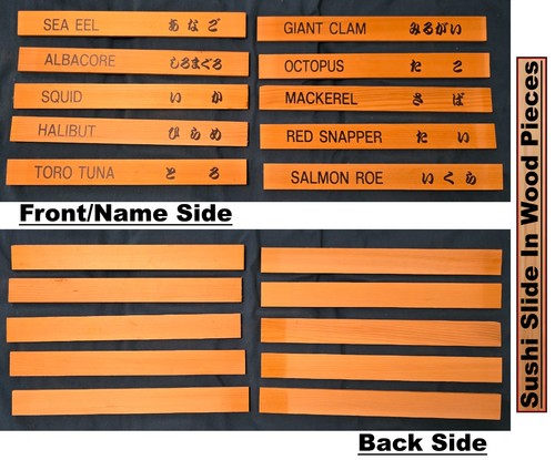 Kikkoman Soy Sauce Sushi Restaurant Wall Menu Board W 20 Sushi Insert Tiles - Picture 10 of 14