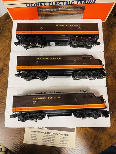 Tren calibre O central Lionel Illinois 8580, (2) 8581, 7220-7225 y 19129/11 piezas - Imagen 3 de 24