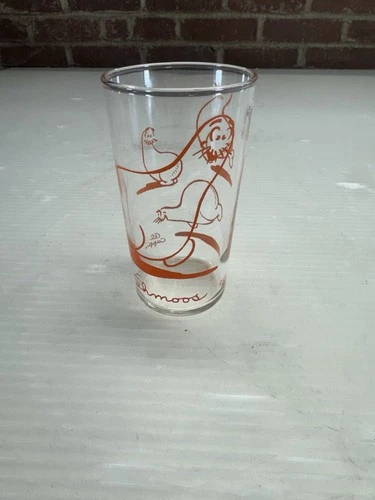 vintage 1949 Federal Glass Lil' Abner Shmoo glass tumbler.