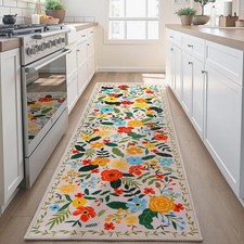 Hallway Runner Rug Washable 2'x6' Non Slip Kitchen Rug with Rubber Backing So...