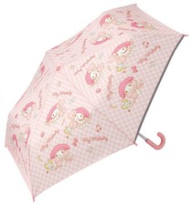 Folding umbrella, 55cm, with storage bag and name tag, My Melody design, for chi