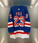 Adam Fox Signed Autographed New York Rangers Hockey Jersey with Beckett COA BAS