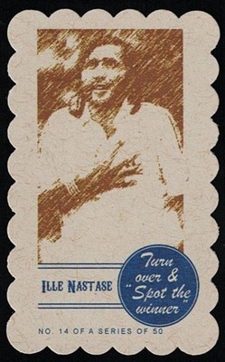 ILLE NASTASE -''SPOT THE WINNER'' Tennis Trading Card w/ DECKLE Edge- ROMANIA