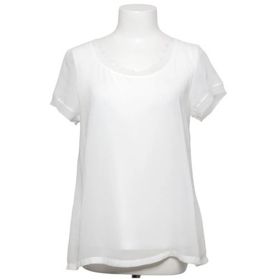 Basically You, Top, Größe: 36, Weiß, Polyester/Viskose, Einfarbig, Damen #y6I