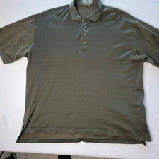 Descente Shirt XXL International Collection  Green & Gold Pattern Men's