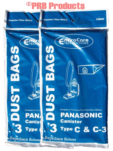 MC125P Panasonic Tipo C 3 Bolsa de aspirador de bote MC881 883 7310 7320 9530 - Imagen 3 de 14