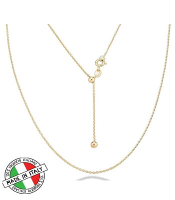 Italienische massive 18K Diamantschliff Bolo 925 Silber Kabel Kette 1,3 mm Schieber 14-24 Zoll