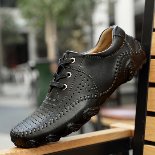Summer Men's Loafers Breathable Casual Shoes Moccasins Slip on Business Shoes - Picture 17 of 32
