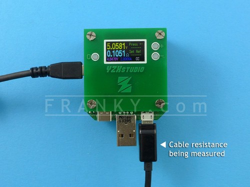 YZXstudio USB 0-3A 0-24V DC Dummy Load Power Monitor Protocol Tester ZL1100 - Afbeelding 6 van 6