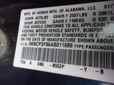 Used A/C Selector Switch fits: 2010 Honda Accord Cpe w/o navigation US market EX