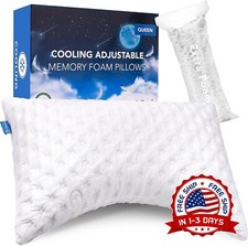 Almohadas De Cama De Coleccion De Hotel De Espuma viscoel stica Queen NUEVO US