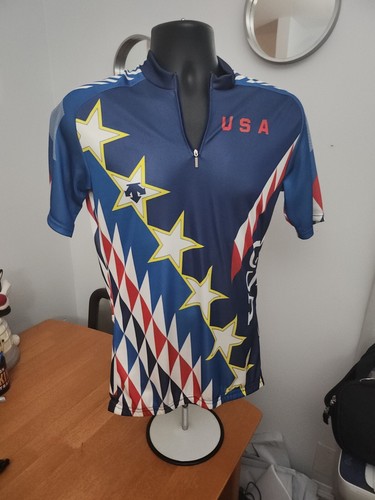 Vintage Descente USA 1/4 Zip Cycling Jersey Mens Medium - Picture 17 of 17