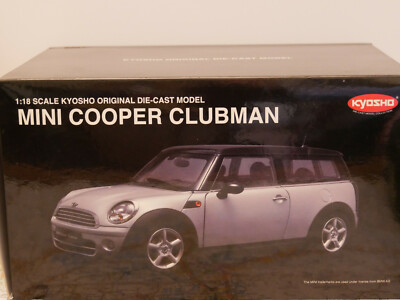 KYOSHO MINI COOPER CLUBMAN SILVER SEALED ART.08745S 1:18 NEW RARE