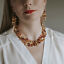 thumbnail 8  - Amber Set Bracelet Necklace Earrings Natural Stranded Beads Amber Linen Set Gift