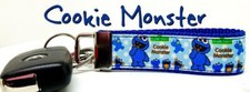 Cookie Key Fob Wristlet Keychain 1"wide Zipper pull Camera strap