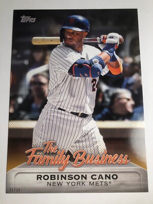 2019 Topps Update Family Business Jumbo 5x7 Robinson Cano Mets FB23 01/10