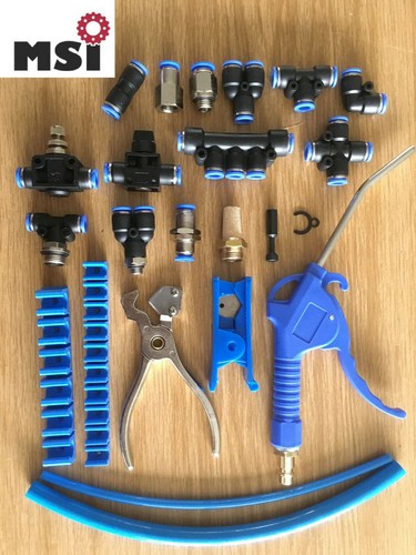 Steckverbinder Pneumatik wie IQS/Festo Steckverschraubung Druckluft PU Schlauch - Bild 2 von 36