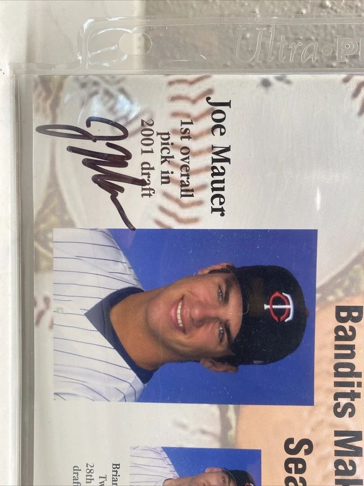 Quad City River Bandits 2002 Souvenir Program - Autographed Joe Mauer - JSA COA - Image 2 of 4