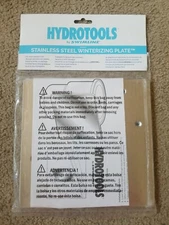 Swimline Hydrotools. Stainless Steel Winterizing Plate. #89403