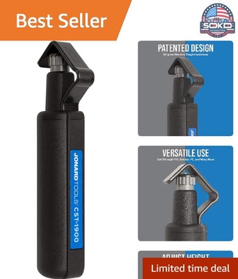 Round Cable Stripper - Fast & Precise Jacket Removal - 3/16'' to 1 1/8'' Diameter