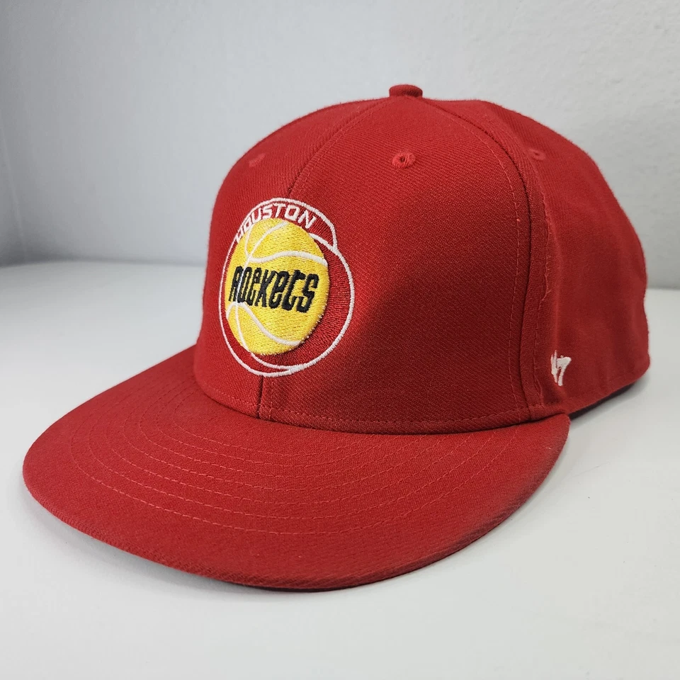 Houston Rockets Snapback Sombrero 47 Marca NBA Madera Dura Clásicos Gorra OS Baloncesto Foto 2 de 4