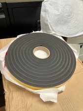 REDUCED  12 x 5m Black single sided low density PVC foam sealing tape
