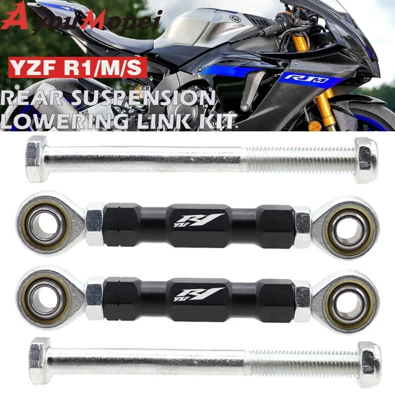 Kit de elos de rebaixamento de suspensão traseira para Yamaha YZF R1 YZF-R1M YZF-R1S 2015-2024 - Imagem 2 de 4