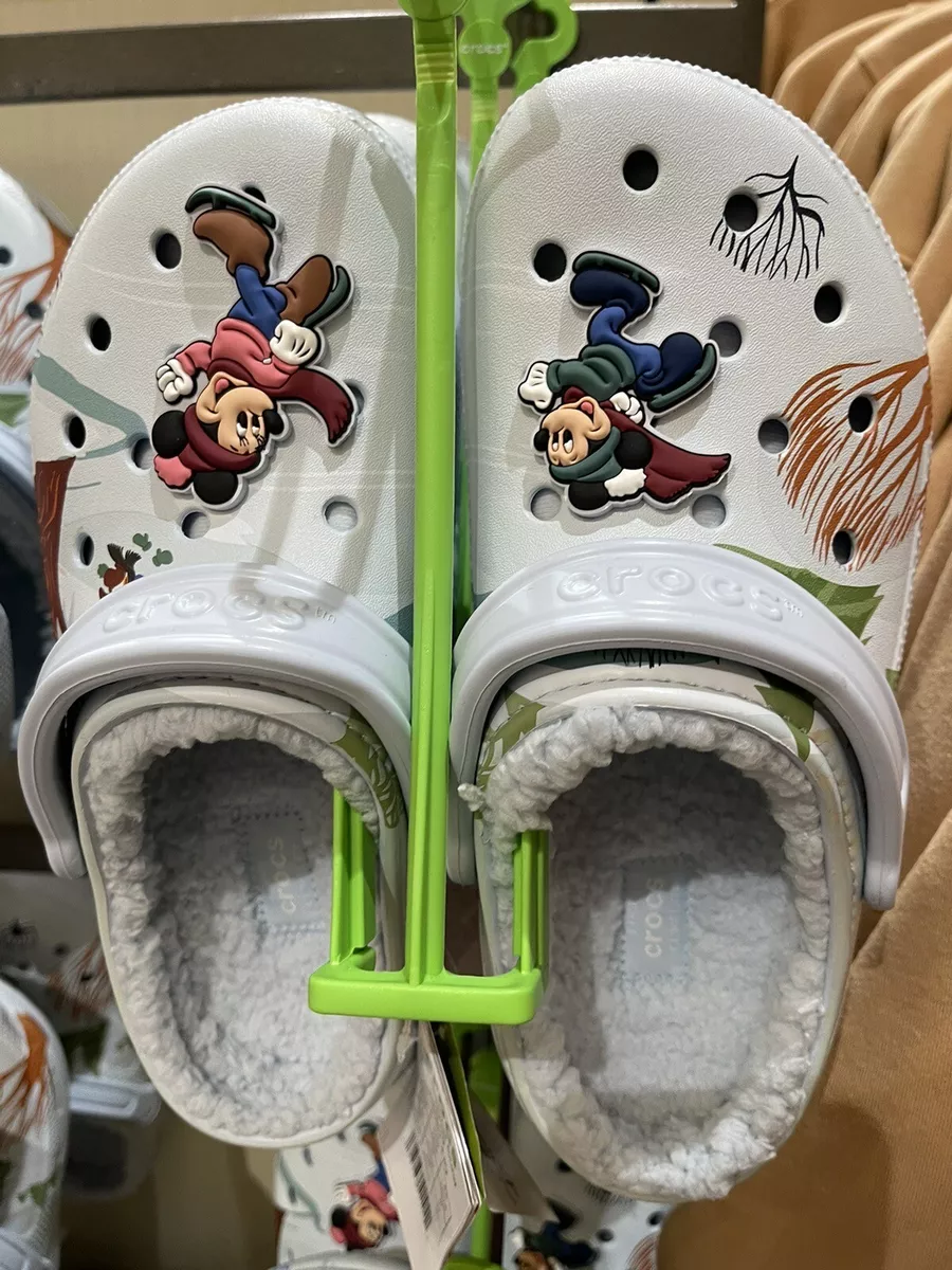 Disney fuzzy online crocs