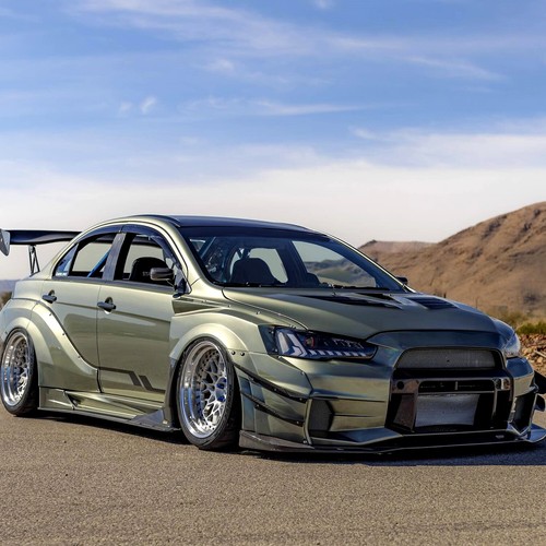 RGB HeadLight For Mitsubishi Lancer EVO X CF CJ 2008-2017 Start UP Animation - Picture 7 of 10