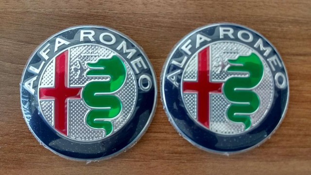 2 Badge Alfa Romeo 159,147,gt,mito,brera Embleme Métal - Foto 7