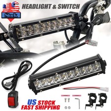 Barra de luz de faros LED + interruptor para Yamaha Raptor 700 R 125 250 Banshee Blaster