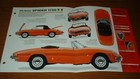 1967 Alfa Romeo Spider 1750 Spec Sheet Info Brochure Photo Poster 67 (For: Alfa Romeo Spider)