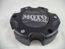 Moto Metal Matte Black Custom Wheel Center Caps #MO909B6139YB NEW! (1 CAP)