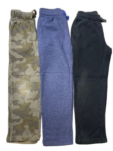 Cat & Jack Boys xs 4/5 joggers sweatpants warmups bundle Black, Navy, Camo