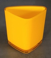 Portaspazzolino MSV 140373 Con Micro-aerazione - Plastica Gialla, 30x20x15 Cm, Set Bagno