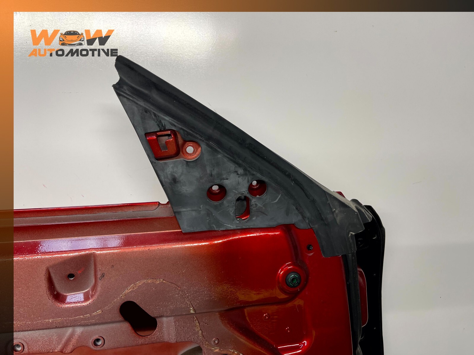 14-17 MASERATI GHIBLI FRONT LEFT DRIVER SIDE DOOR SHELL RED OEM