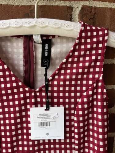 NWT Agnes & Dora Mitchell Pencil Dress Red Gingham Size Medium 8-10 - Picture 2 of 3