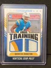 2023 Panini Rookies & Stars Football Quentin Johnston RC Cross Training /49