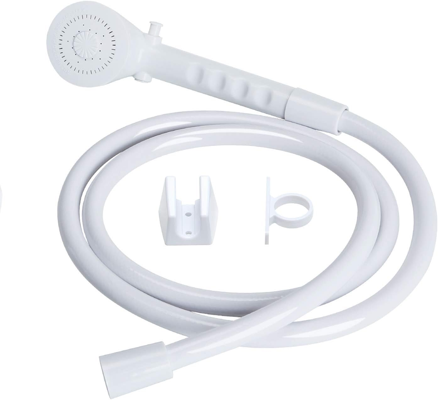 Non-Metallic RV Shower Head and Hose Replacement Kit for Outdoor Use 