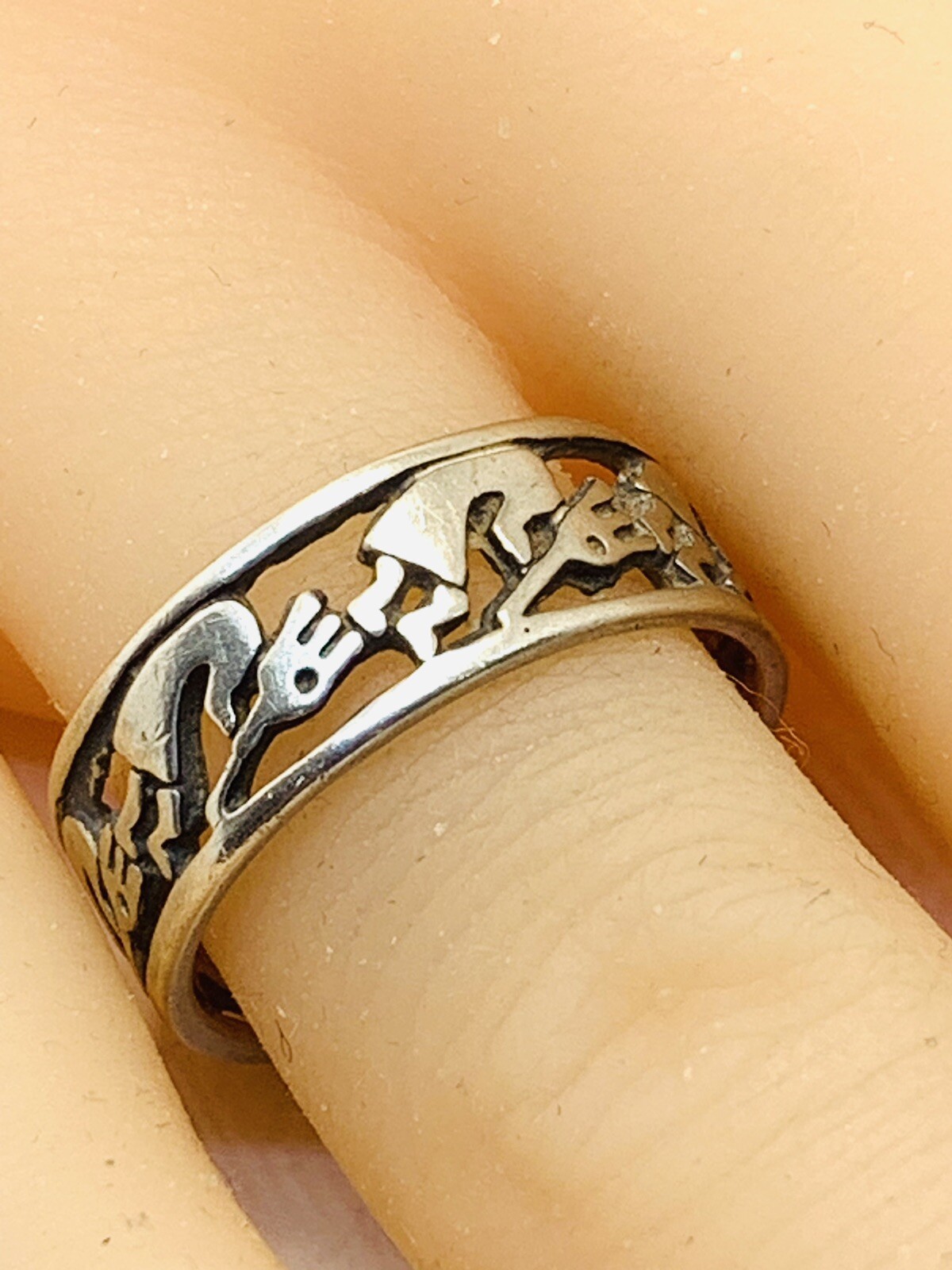 Vintage Open Work STERLING SILVER 925 Band RING size 7 | eBay