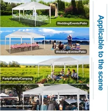 COBIZI Pop up Canopy 10x20 Waterproof UPF50+ Gazebo Party Tent with 4 Sandbags