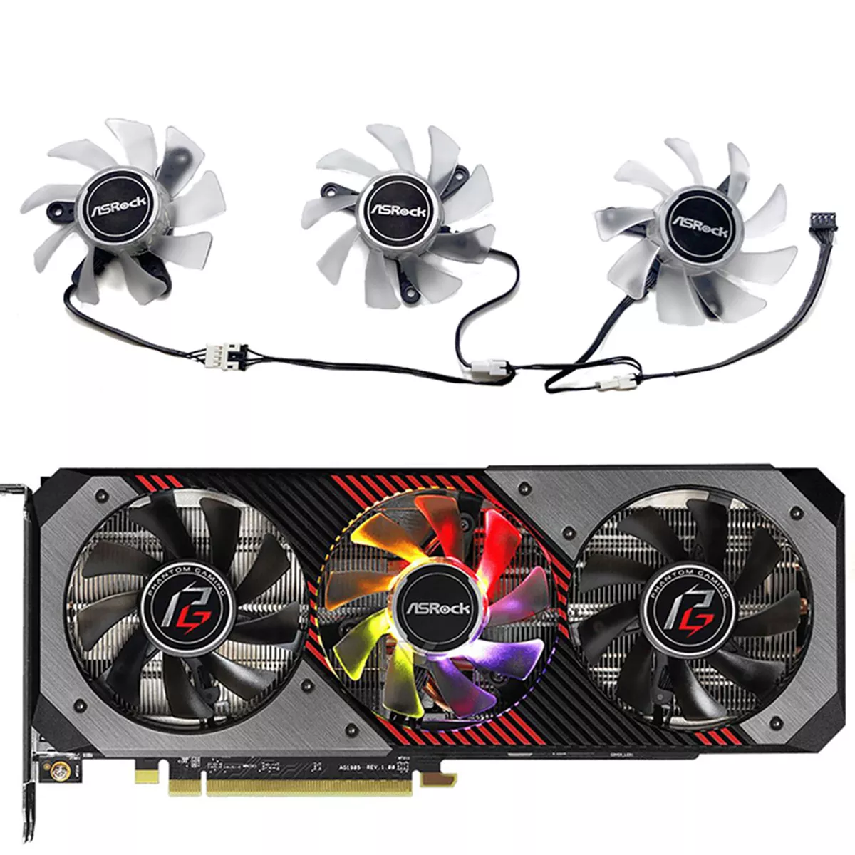For ASROCK RX5700 5700XT 8GB Phantom Graphics Card Cooling Fan