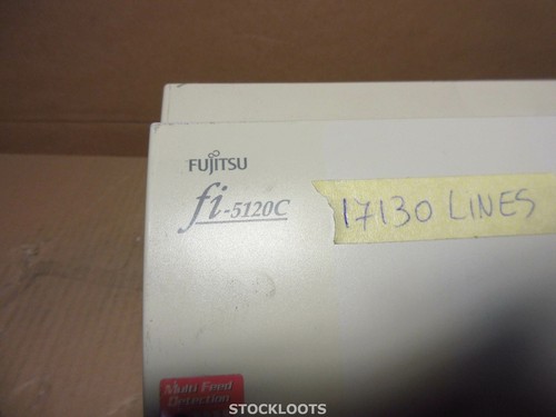 Fujitsu FI-5120C A4 Color Scanner USB Duplex - MISSING TRAYS - 17130 SCANS LINES - Afbeelding 2 van 4