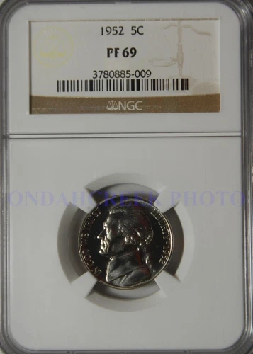 1952 Jefferson Nickel FS-403 Re-Engraved Design NGC Proof PF-69