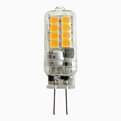 6pk G4 LED Bulb, 3W Equivalent to 20W/30W Halogen, No Flicker, 360° Angle, AC/Dc