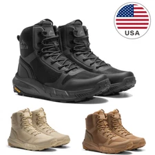 Men Military Tactical Boots Lightweight Motorcycle Combat Hiking Shoes US Size